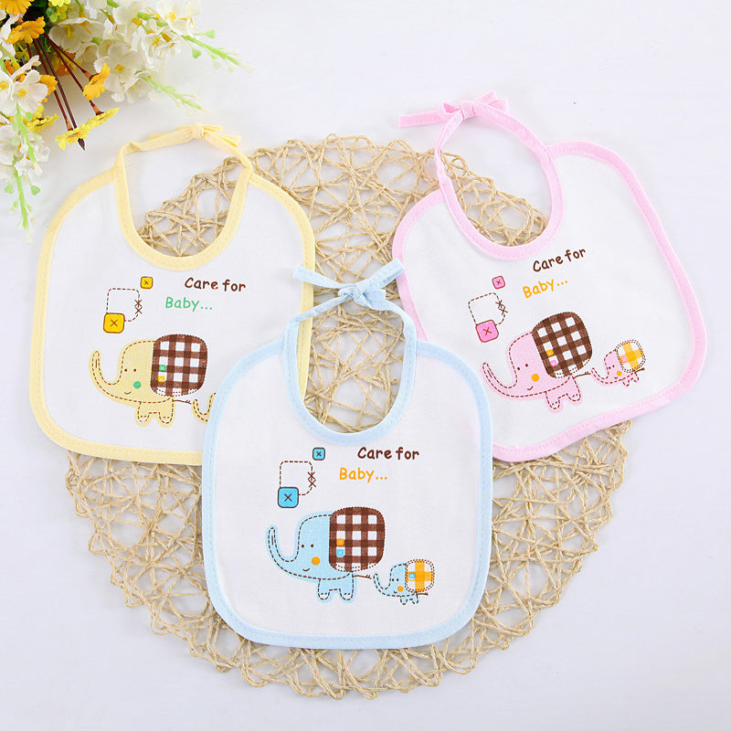 Waterproof Bib Children Baby Bibs Cotton Kids Toddler Scarf Feeding Clothes Protection Newborns Boy 1