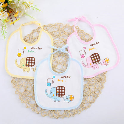 Waterproof Bib Children Baby Bibs Cotton Kids Toddler Scarf Feeding Clothes Protection Newborns Boy 1