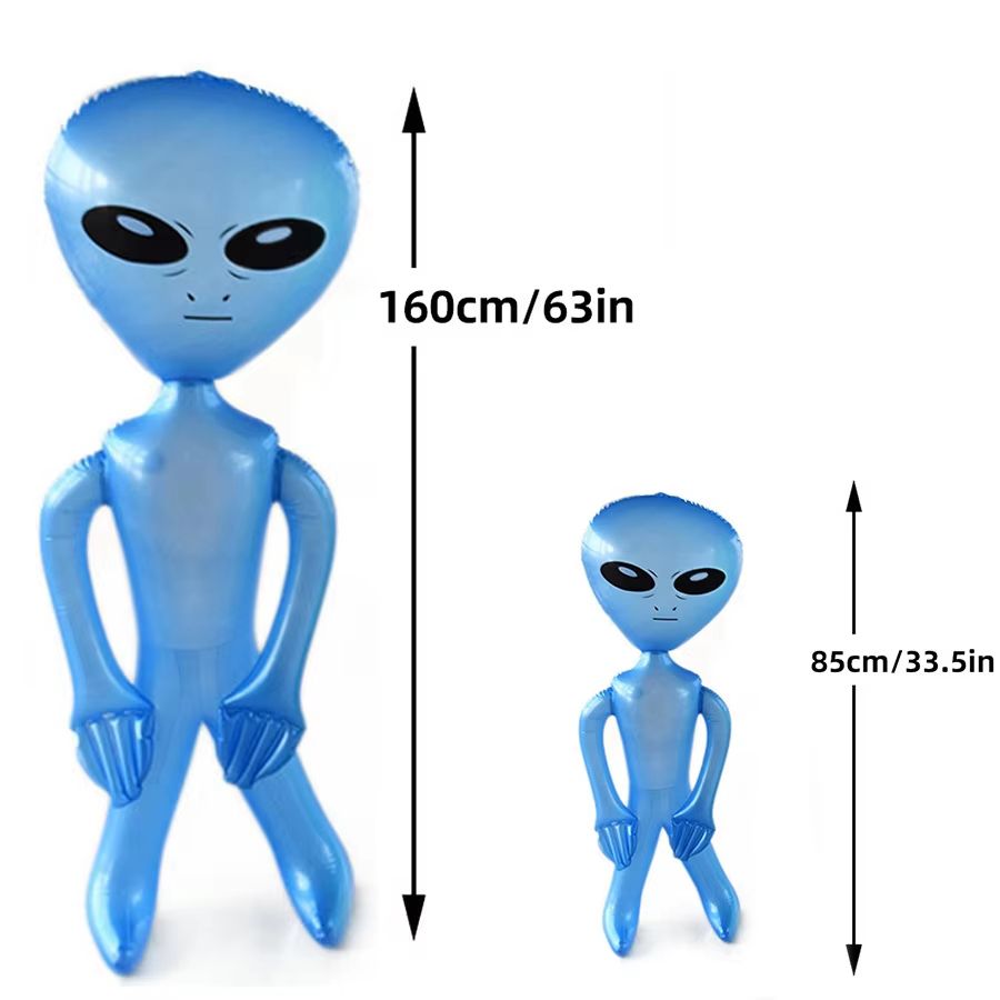 CosmicFun Inflatable Alien Duo  2Pack PVC Toys For Halloween Thanksgiving  Christmas Decor 7