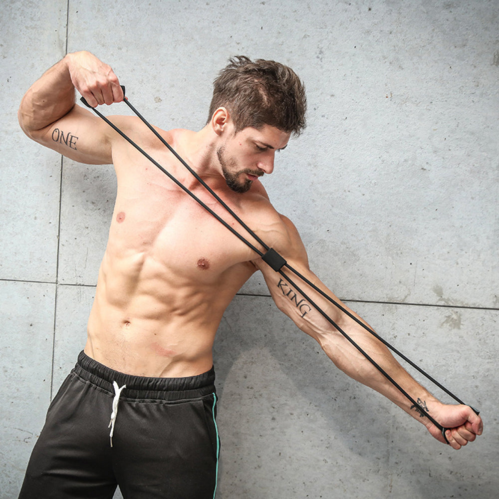 Sports Exercise Puller Shaped, Yoga Resistance Bands Elastic Band, Chest Expander for Body Building
