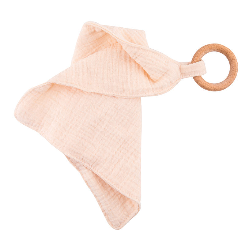 Cartoon Shape Beech Wood Animals Teether Baby Saliva Towel Baby Bibs Cotton New Baby Product Muslin 8