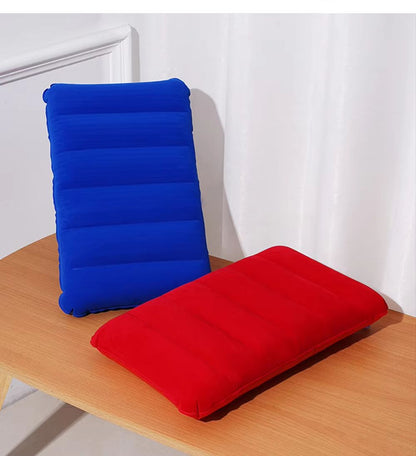 FlexRest Inflatable Folding Travel Pillow  Portable Nap Waist Or Backrest Cushion For Adults 2