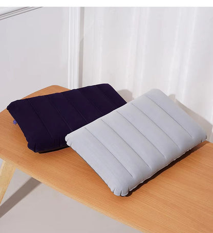 FlexRest Inflatable Folding Travel Pillow  Portable Nap Waist Or Backrest Cushion For Adults 4