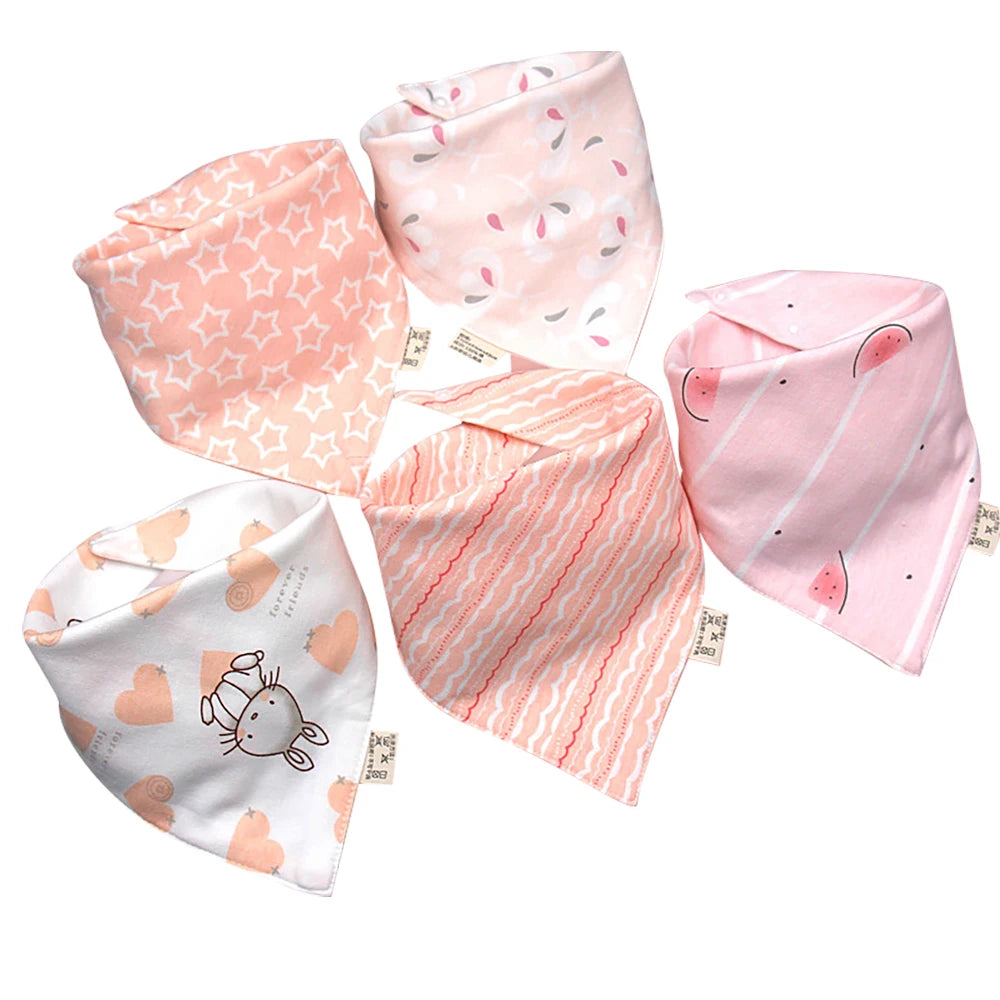 Kids Cartoon Triangle Cotton Bib Baby Bandana Bibs Scarf Burp Cloths Saliva For Newborn Infant Todd 8