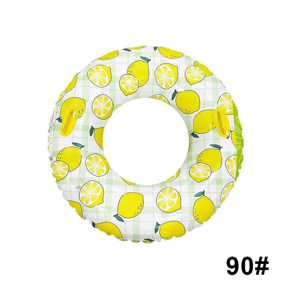 LemonSplash Inflatable Underarm Hoop  Lemon Print Inflatable Pool  Beach Floating Ring 9
