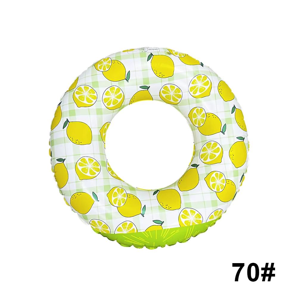 LemonSplash Inflatable Underarm Hoop  Lemon Print Inflatable Pool  Beach Floating Ring 10