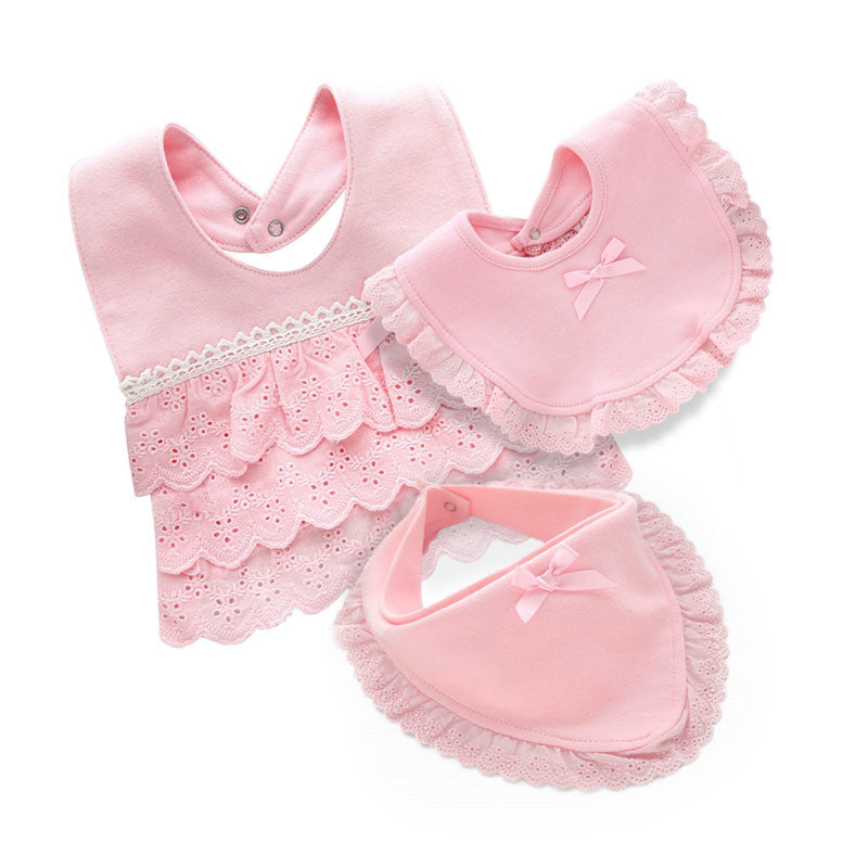 Princess Lace Bow Baby Bibs, Cotton Newborn Bibs For Girls, Lawadka Baby Bibs, Infant Saliva Towels, Cute Girls Boys
