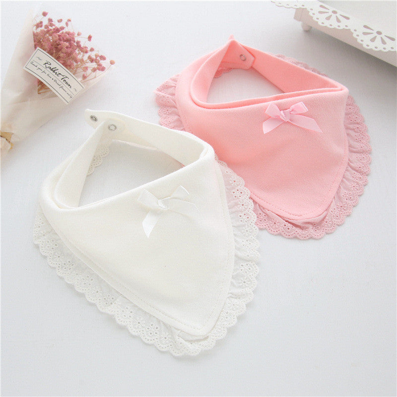 Princess Lace Bow Baby Bibs Cotton Newborn Bibs For Girls Lawadka Baby Bibs Infant Saliva Towels Cu 3