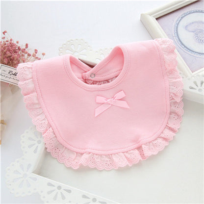 Princess Lace Bow Baby Bibs Cotton Newborn Bibs For Girls Lawadka Baby Bibs Infant Saliva Towels Cu 10
