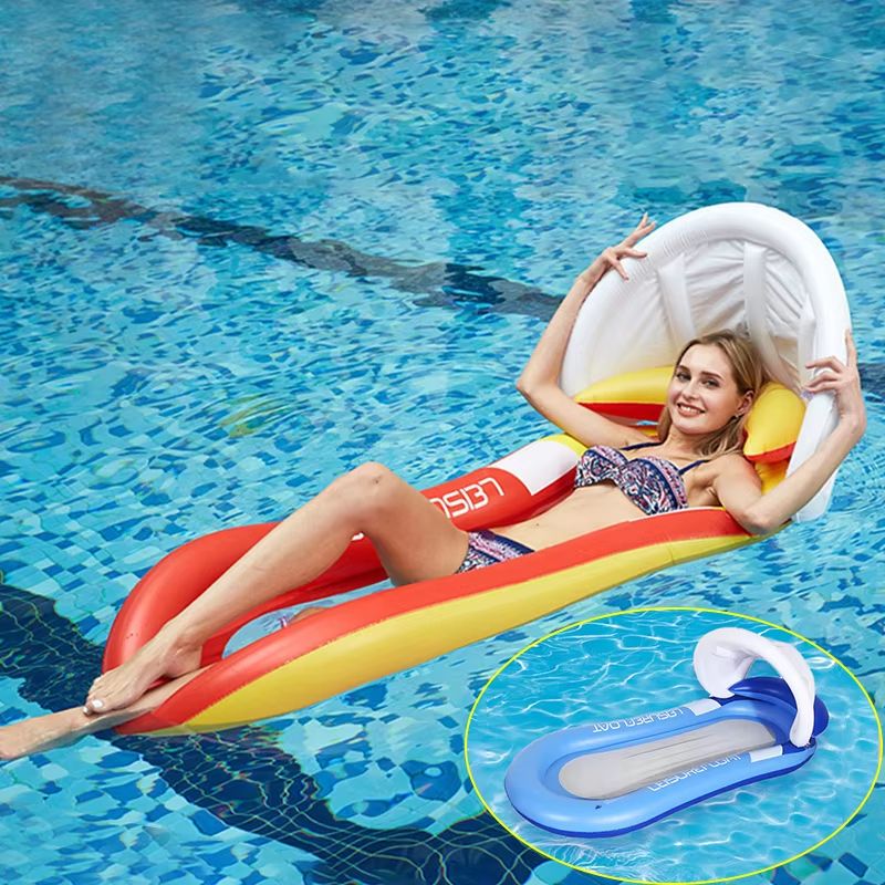 AquaLounger Inflatable Adult Pool Hammock  Premium Float For Pool Beach  Outdoor Lounging 1