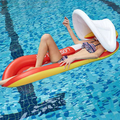 AquaLounger Inflatable Adult Pool Hammock  Premium Float For Pool Beach  Outdoor Lounging 2