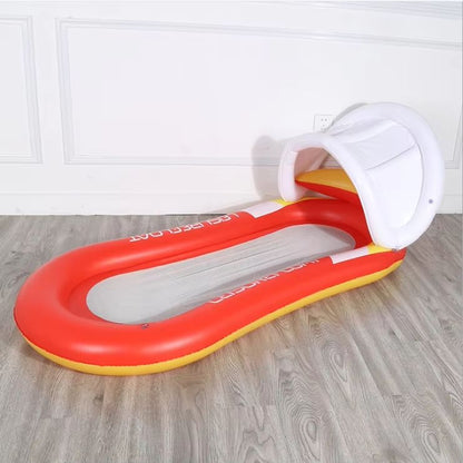 AquaLounger Inflatable Adult Pool Hammock  Premium Float For Pool Beach  Outdoor Lounging 5