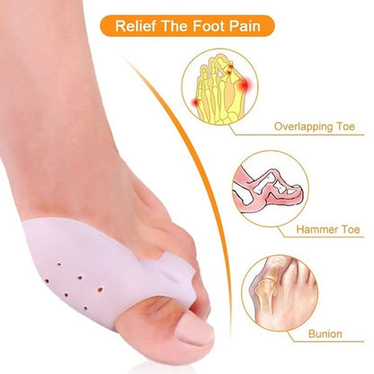 Toe Separator Hallux Valgus Buffer, Silicone Toe Corrector, Improve Foot Health and Comfort Instantly