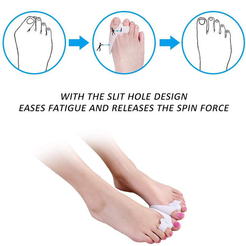 Toe Separator Hallux Valgus Buffer, Silicone Toe Corrector, Improve Foot Health and Comfort Instantly