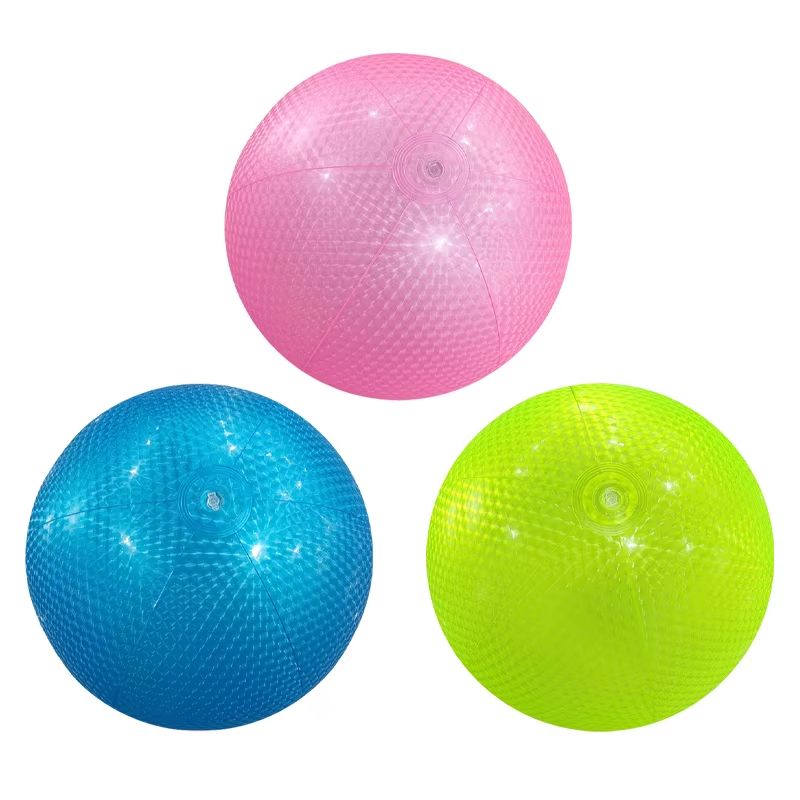 PearlSplash Colorful Inflatable Beach Ball – Pearl-Print PVC Ball for Pool & Party Games
