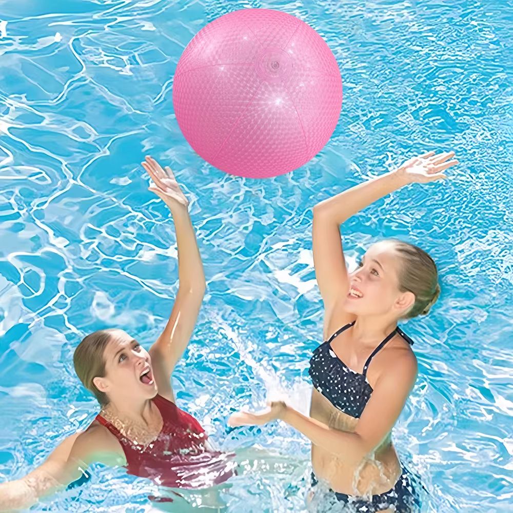 PearlSplash Colorful Inflatable Beach Ball  PearlPrint PVC Ball For Pool  Party Games 4