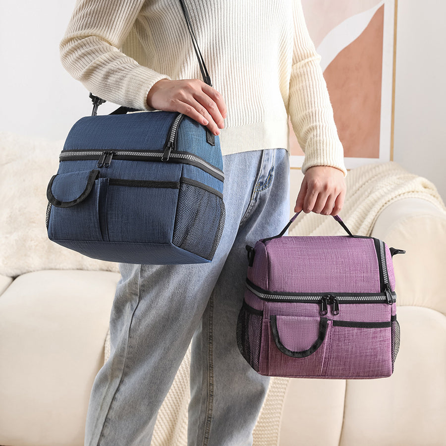 Portable Thermal Lunch Bag, Durable Food Box, Waterproof Office Cooler Lunch Box, Ice Insulated Case