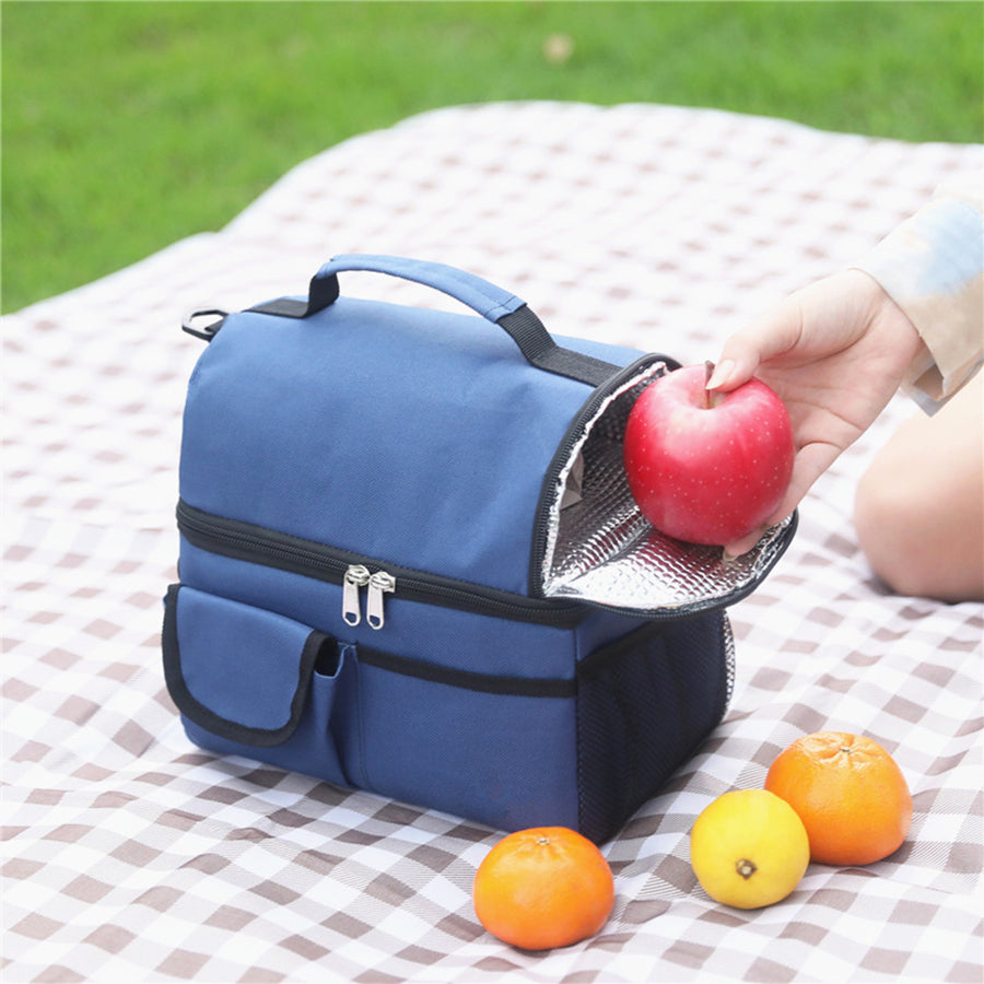 Portable Thermal Lunch Bag Durable Food Box Waterproof Office Cooler Lunch Box Ice Insulated Case 1