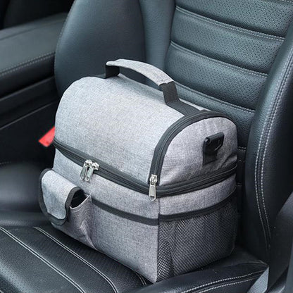 Portable Thermal Lunch Bag Durable Food Box Waterproof Office Cooler Lunch Box Ice Insulated Case 2