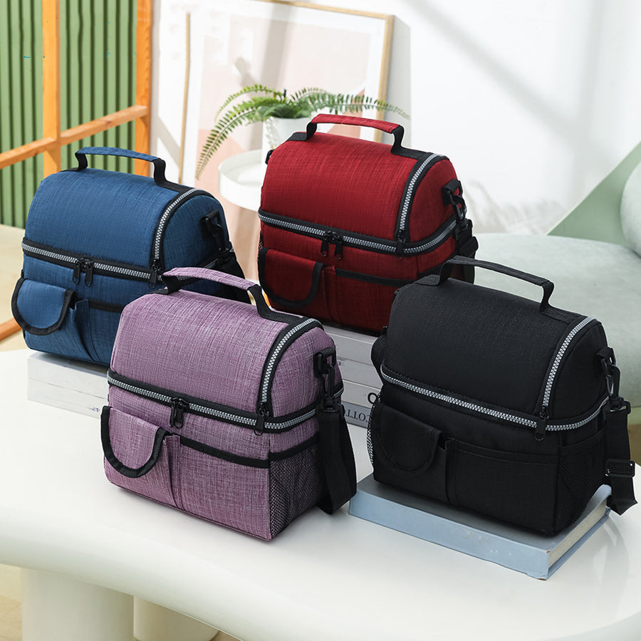 Portable Thermal Lunch Bag Durable Food Box Waterproof Office Cooler Lunch Box Ice Insulated Case 3