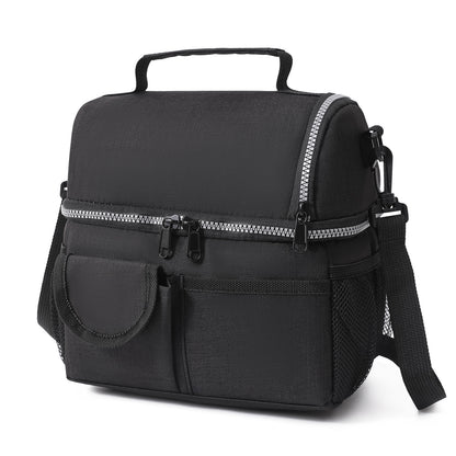 Portable Thermal Lunch Bag Durable Food Box Waterproof Office Cooler Lunch Box Ice Insulated Case 6