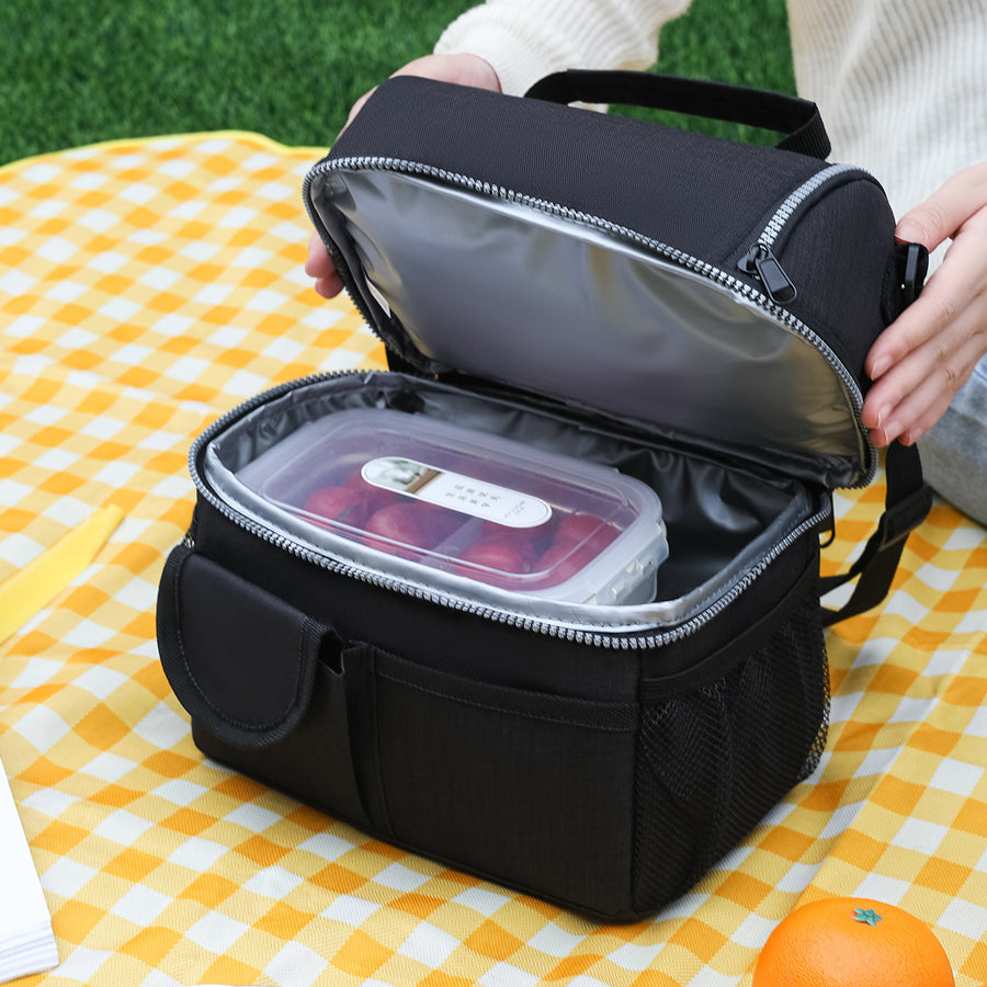 Portable Thermal Lunch Bag Durable Food Box Waterproof Office Cooler Lunch Box Ice Insulated Case 5
