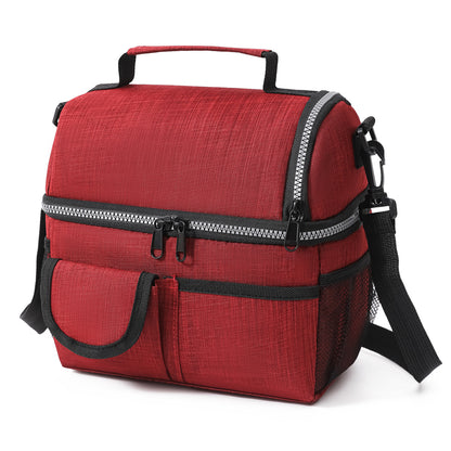 Portable Thermal Lunch Bag Durable Food Box Waterproof Office Cooler Lunch Box Ice Insulated Case 8