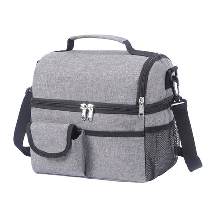 Portable Thermal Lunch Bag Durable Food Box Waterproof Office Cooler Lunch Box Ice Insulated Case 10