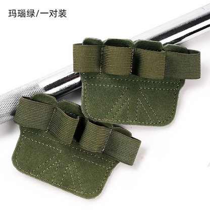 Weight Lifting Pads Cowhide Gym Gloves Anti Skid Fitness Grips Deadlift Power Belt Support Crossfit 3