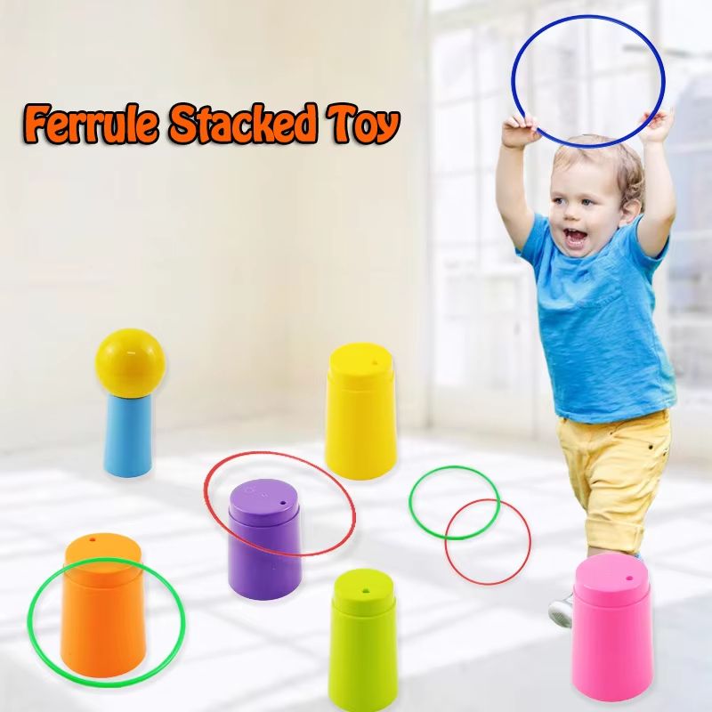Ring  Stack Play Tower Game Set  Interactive ThrowCircle  Layered Stack Toy For Kids 2