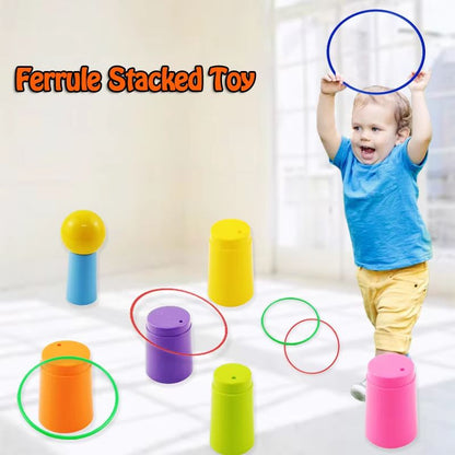 Ring  Stack Play Tower Game Set  Interactive ThrowCircle  Layered Stack Toy For Kids 2