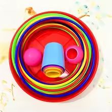 Ring  Stack Play Tower Game Set  Interactive ThrowCircle  Layered Stack Toy For Kids 5