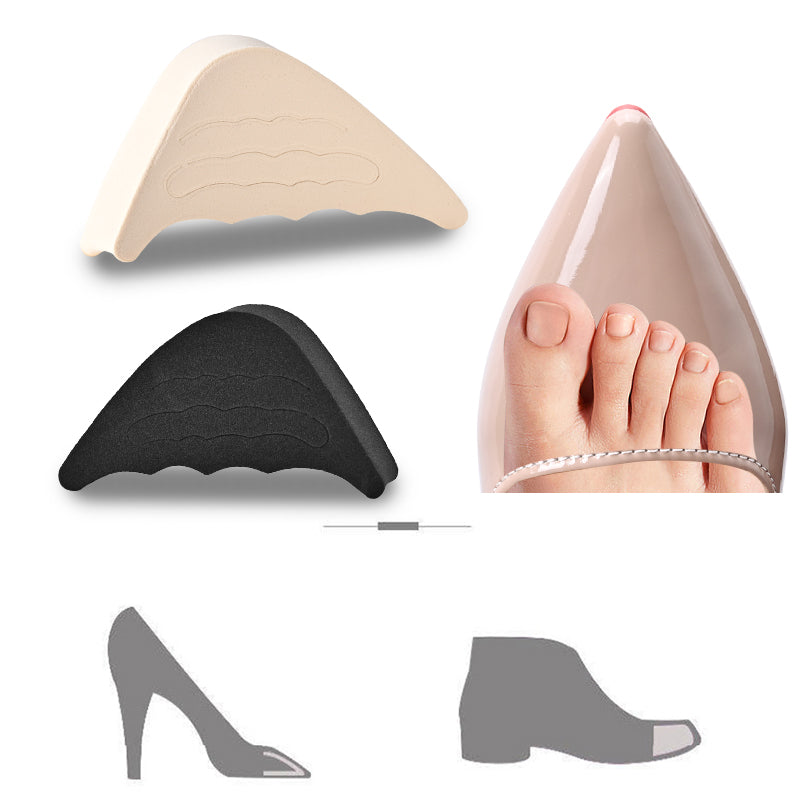 Women High Heel Half Forefoot Cushion, Toe Plug Insoles Pain Relief Protector, Big Shoes Toe Front Filler Adjustment