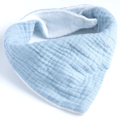 Newborn Solid Color Triangle Scarf Feeding Baby Infant Cotton And Terry Absorbent Saliva Towel Band 1