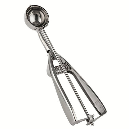 Kitchen Tools Ice Cream Spoon, Spring Handle Stainless Steel Scoop, Home Accessories Mash Potato Watermelon Ball