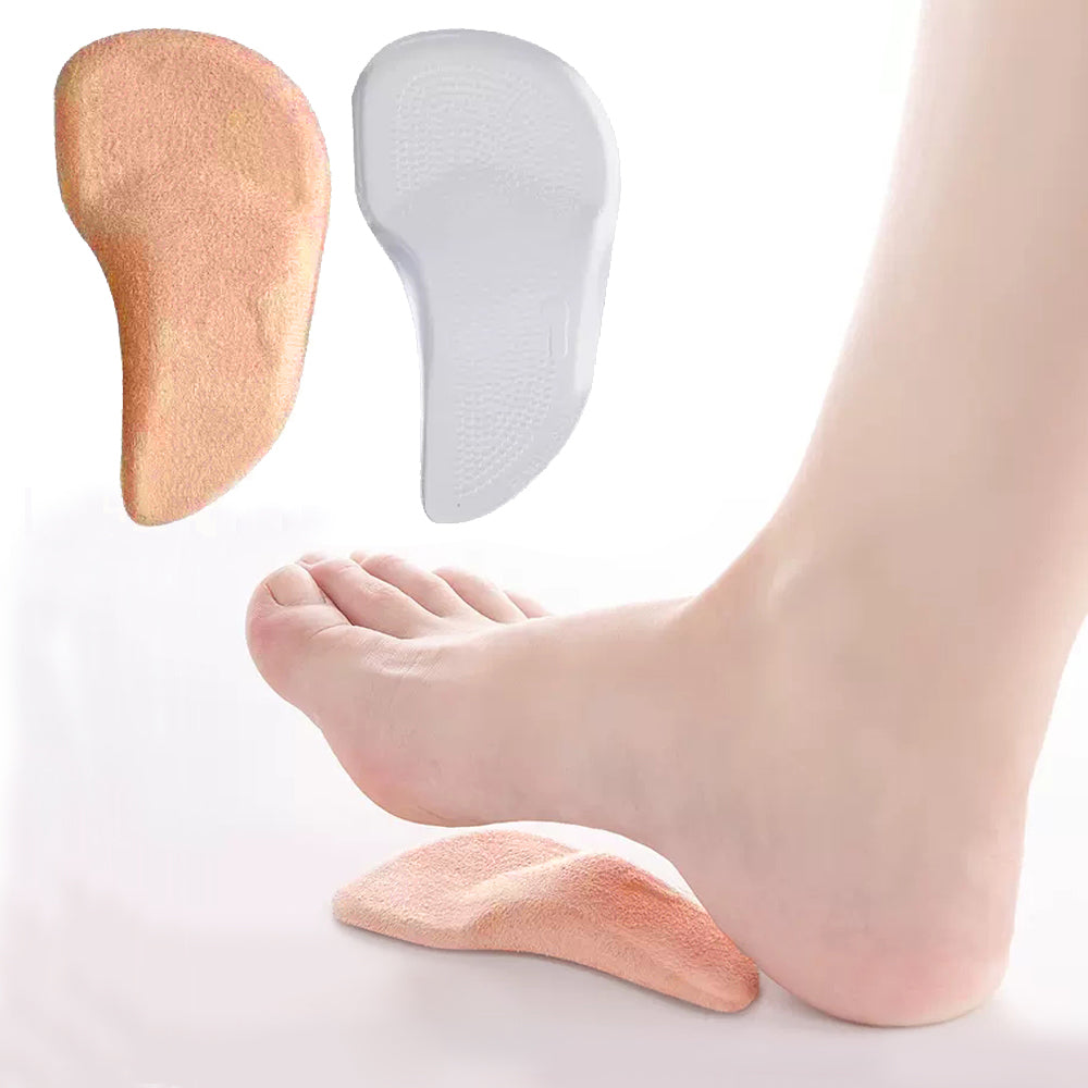 Arch Support Foot Insoles for Plantar Faciitis Pain Relief Shoe Pads, Silicone Gel Orthopedic Insoles for Shoes Women