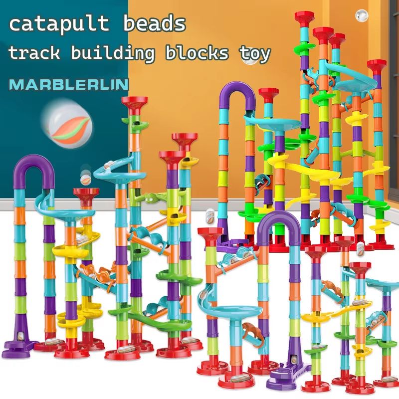 RingRun MarbleTrack  Catapult Building Set  STEM Construction Toy For Kids 2