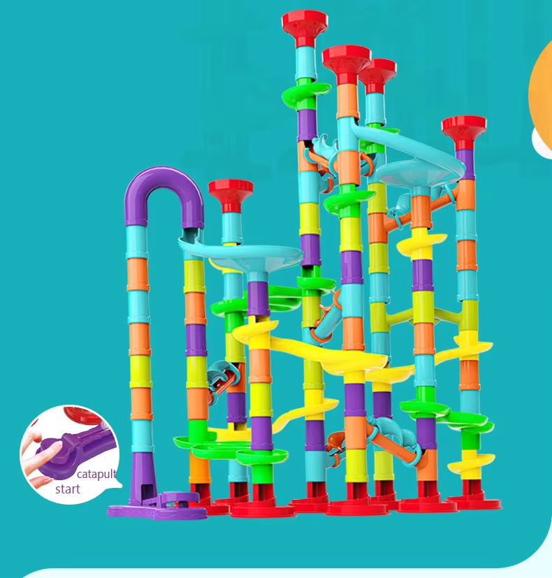 RingRun MarbleTrack  Catapult Building Set  STEM Construction Toy For Kids 4