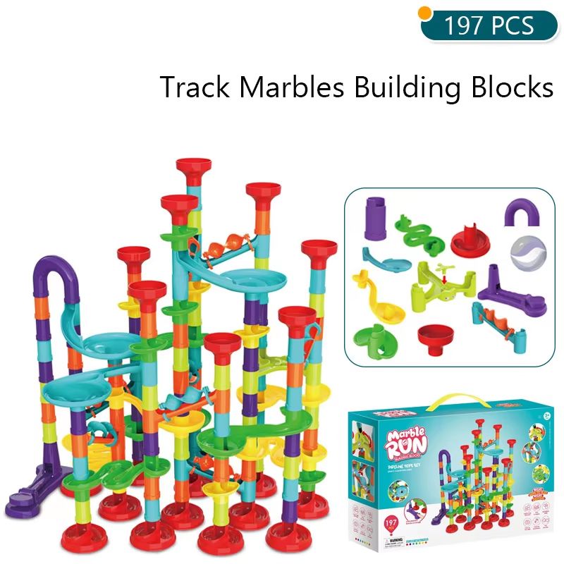 RingRun MarbleTrack  Catapult Building Set  STEM Construction Toy For Kids 12