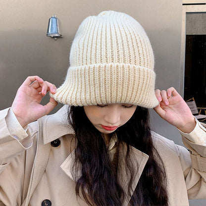 Caps Men Hats Solid Color Hip Hop Unisex Female Beanies Winter Warm Hats For Women Casual Stacking  2