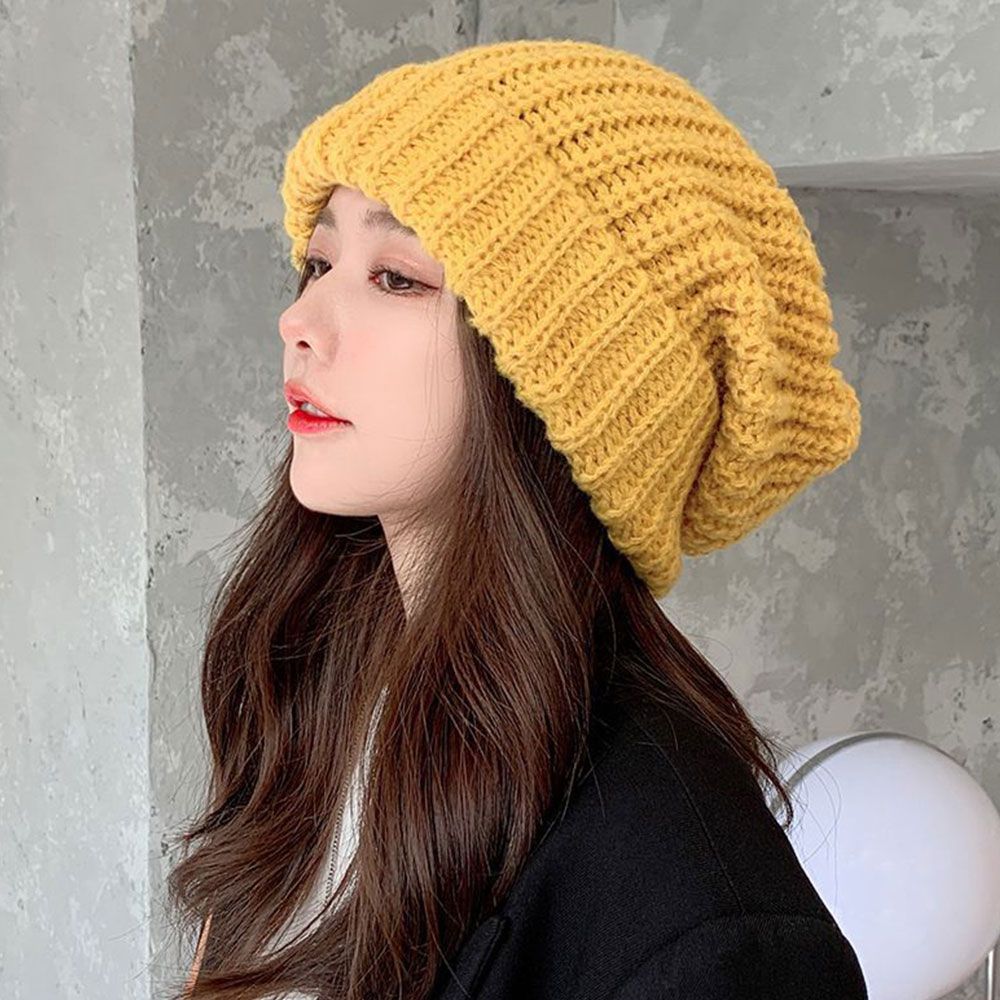 Caps Men Hats Solid Color Hip Hop Unisex Female Beanies Winter Warm Hats For Women Casual Stacking  7
