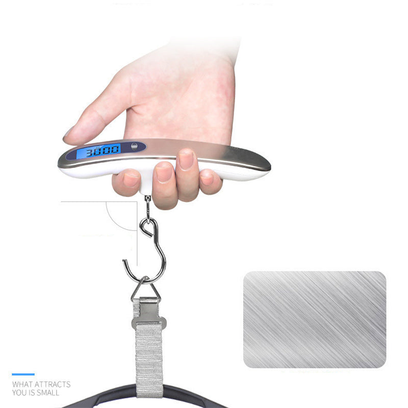 Small Portable Scale Digital LCD Display Electronic Hanging Scale Travel Weighs Suitcase Baggage Fi 1