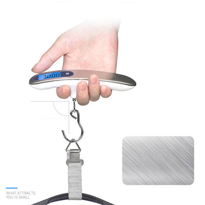 Small Portable Scale Digital LCD Display Electronic Hanging Scale Travel Weighs Suitcase Baggage Fi 1