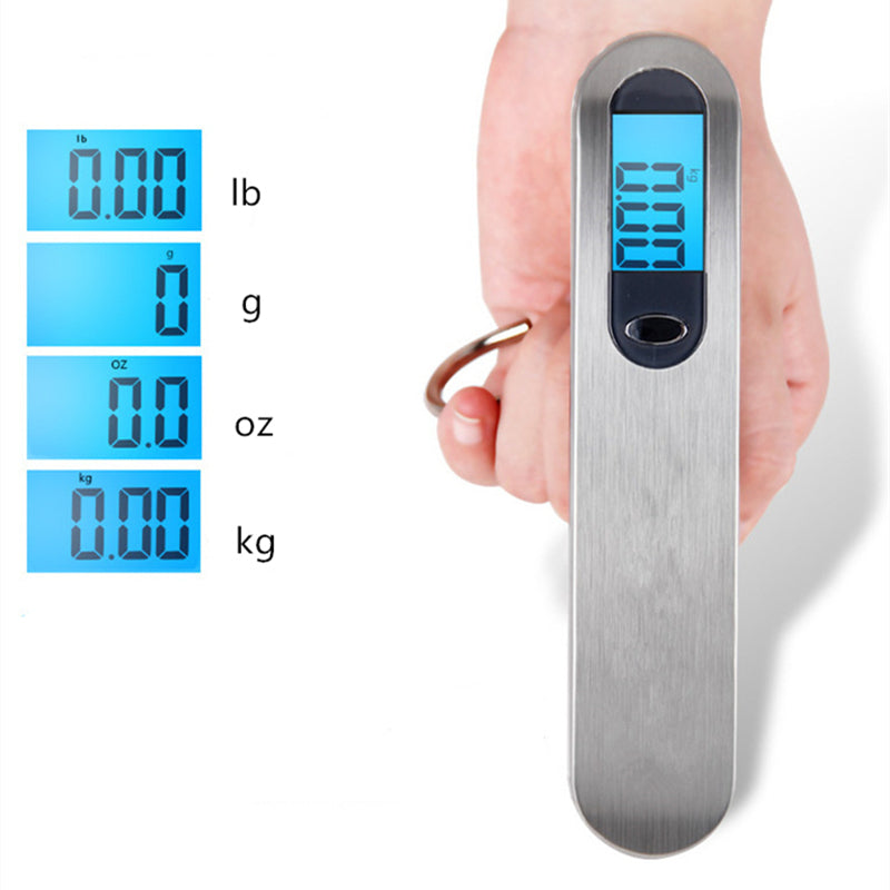Small Portable Scale Digital LCD Display Electronic Hanging Scale Travel Weighs Suitcase Baggage Fi 4