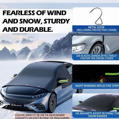 Thickened Magnetic Aluminum Plated Snow Cover Oxford Cloth Moisture Proof Sun Proof Auto Shield