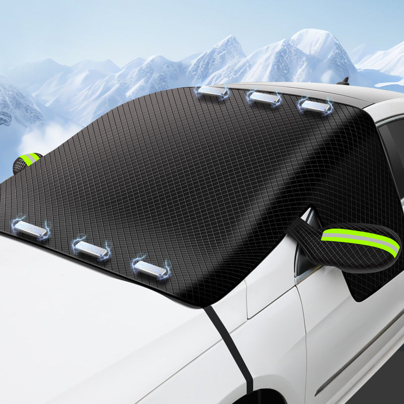 Thickened Magnetic Aluminum Plated Snow Cover Oxford Cloth Moisture Proof Sun Proof Auto Shield