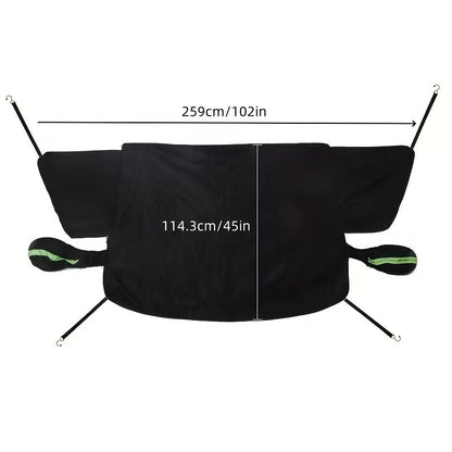 Thickened Magnetic Aluminum Plated Snow Cover Oxford Cloth Moisture Proof Sun Proof Auto Shield