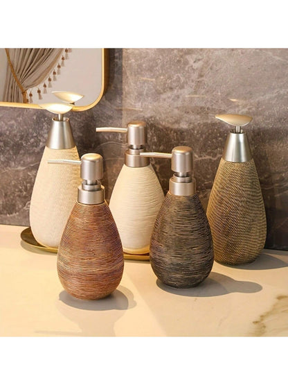 Creative Retro Style Ceramic Push Type Soap Dispenser With Pump Hand Soap Bottle Bathrooms Kitchens 2