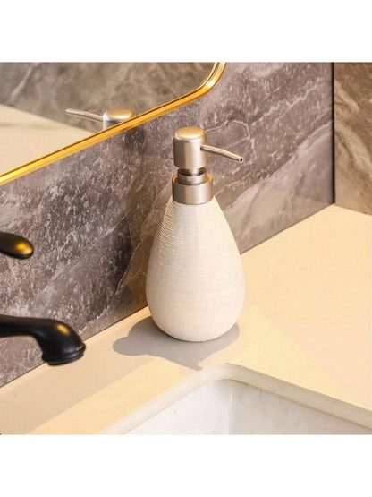 Creative Retro Style Ceramic Push Type Soap Dispenser With Pump Hand Soap Bottle Bathrooms Kitchens 7
