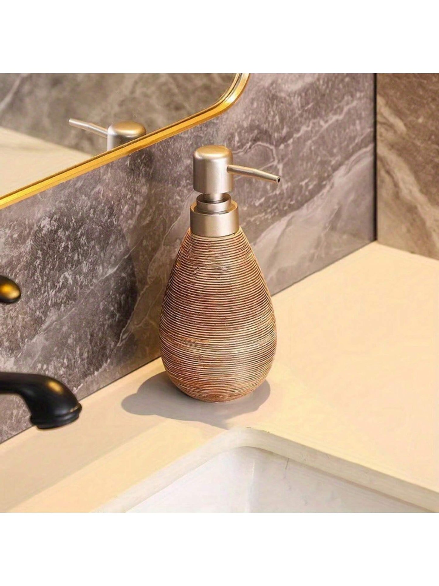 Creative Retro Style Ceramic Push Type Soap Dispenser With Pump Hand Soap Bottle Bathrooms Kitchens 9